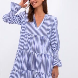 Pomander Place - Size Small 
Blue and White Stripe Cotton Poplin Kenzo Dress